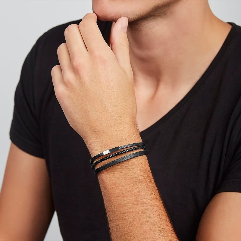 Aap waterstof marketing Fossil | JF03322040 • Leren armband - Mynt Jewels & Watches