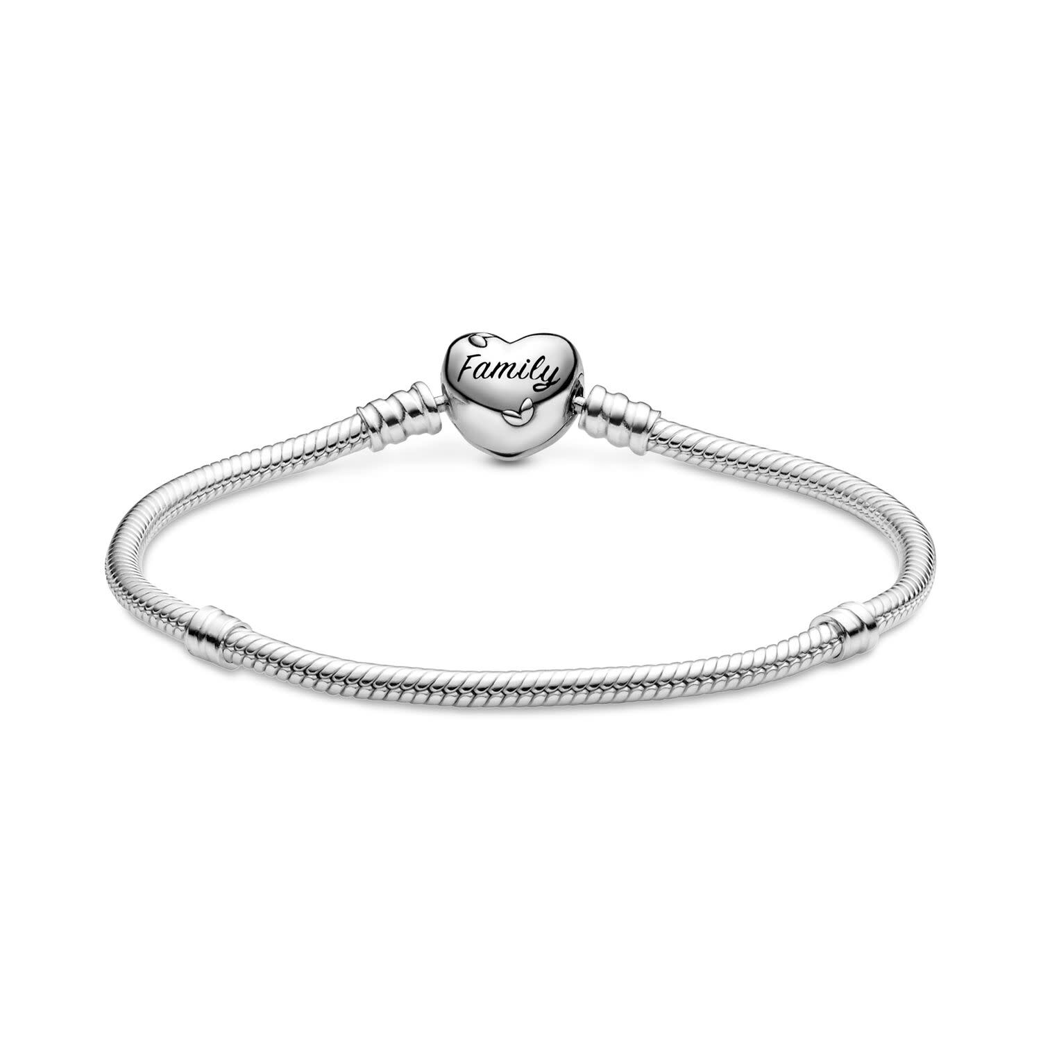 Pandora Pandora Moments Stamboom Snake Chain Armband met Hartsluiting 598827C01