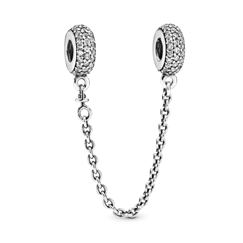 Pandora Sprankelend Pavé Veiligheidsketting Bedel 791736CZ