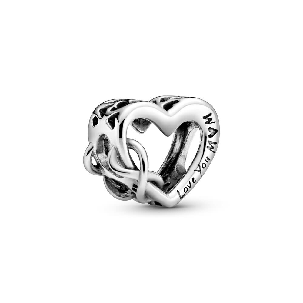 Pandora Oneindig Hart Bedel met Tekst 'Love You Mum' 798825C00