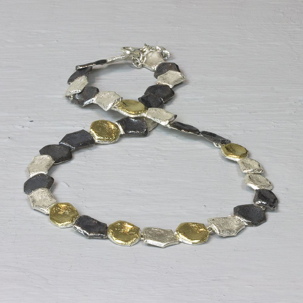 Jéh Jewels Touch of Gold collier - Drie kleuren keitjes 20824