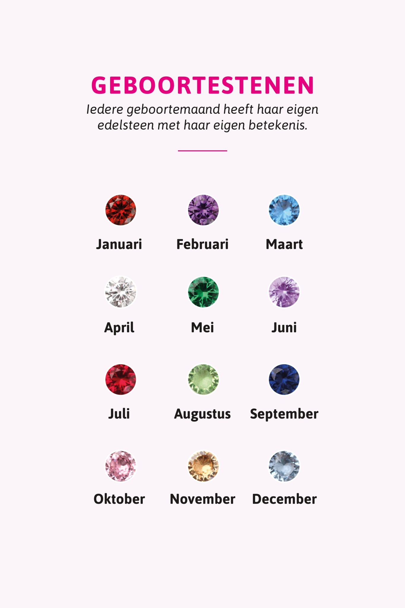 Zinzi Geel vergulde zilveren oorbellen - Rond met Geboortesteen Amethist maand Februari (CZ Paars) ZIO-FEB
