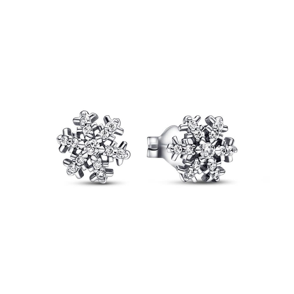 Pandora Sparkling Snowflake Stud Earrings 292370C01
