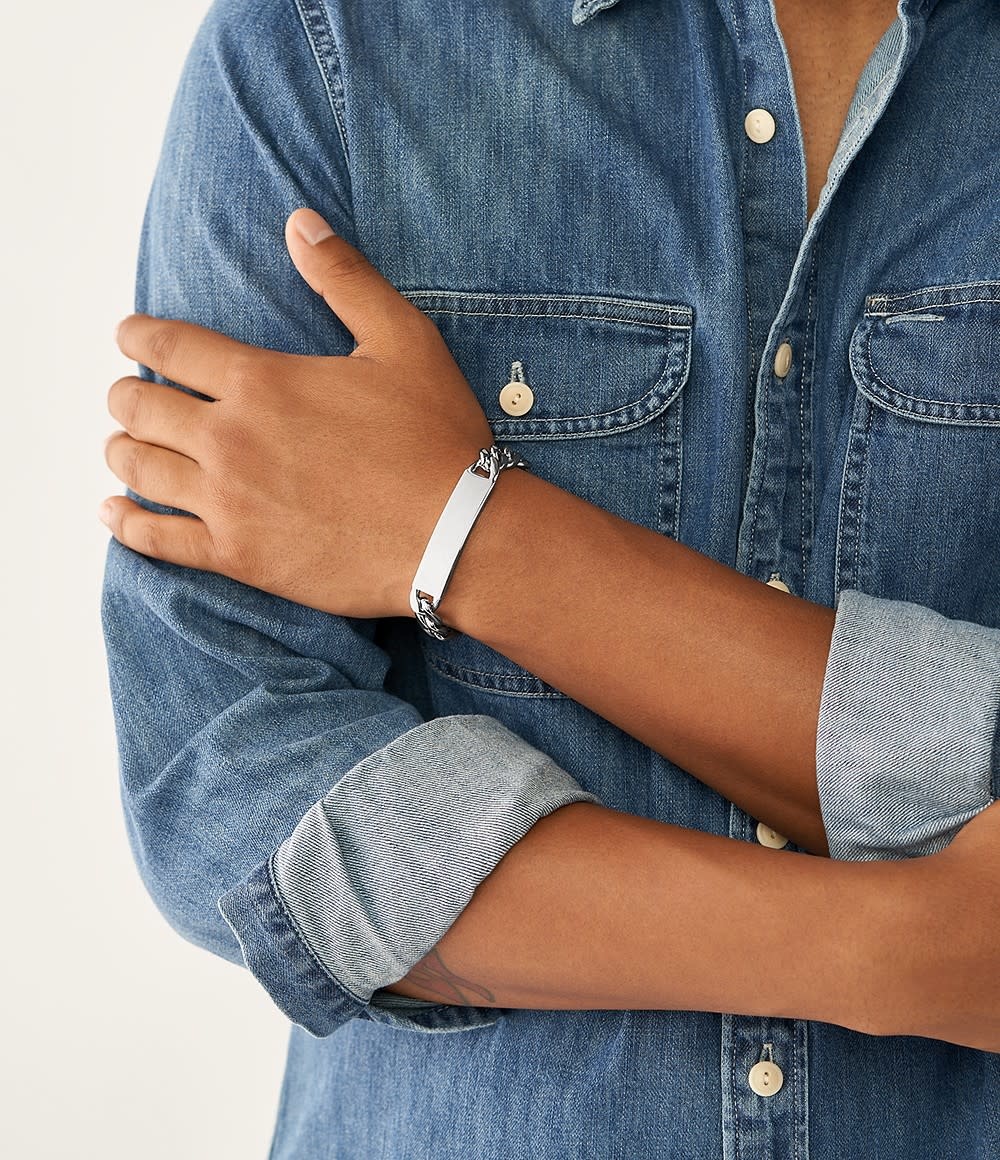 Fossil Stalen Drew armband - ID JF04155040