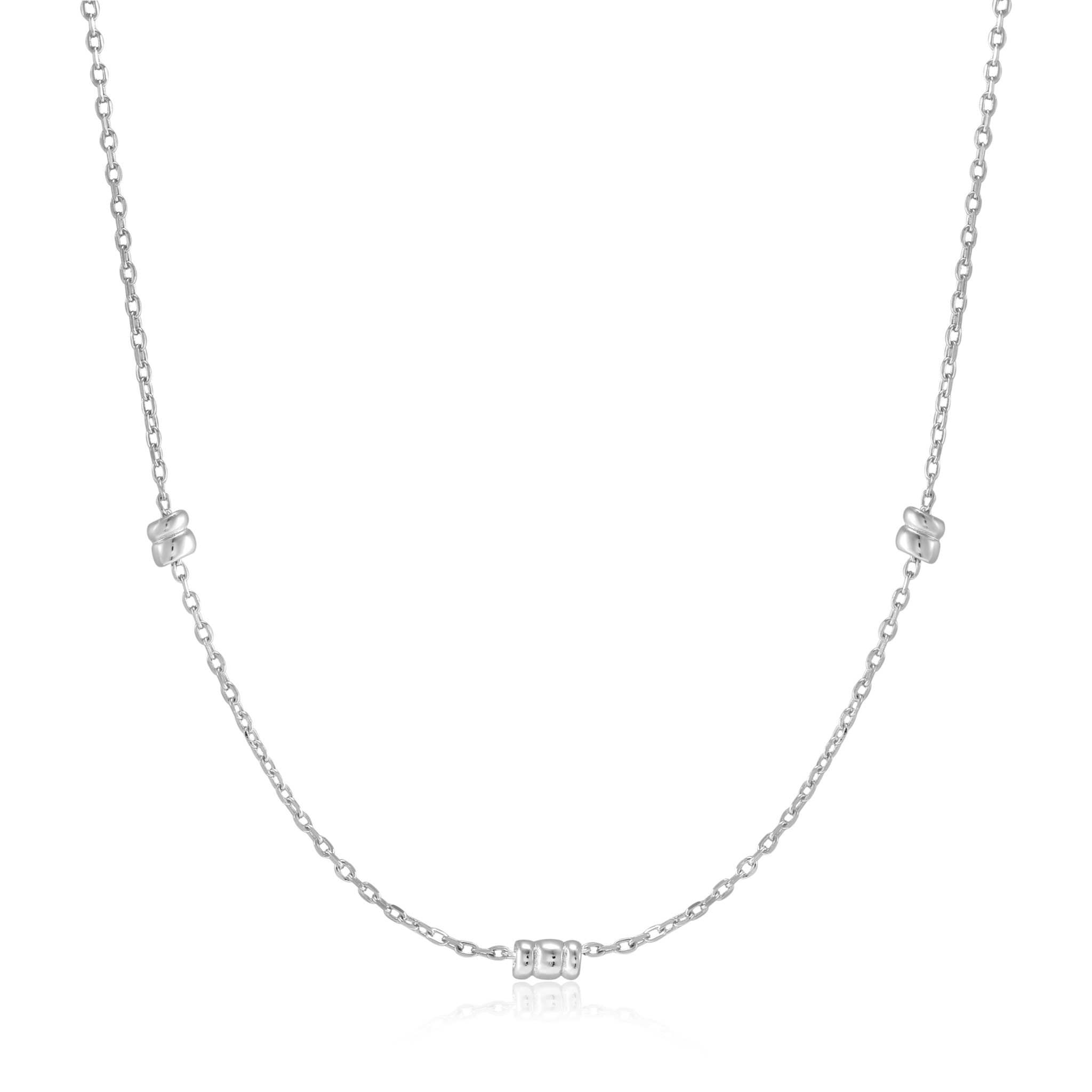 Ania Haie Smooth Operator ketting - Smooth Twist Chain  Silver N038-02H