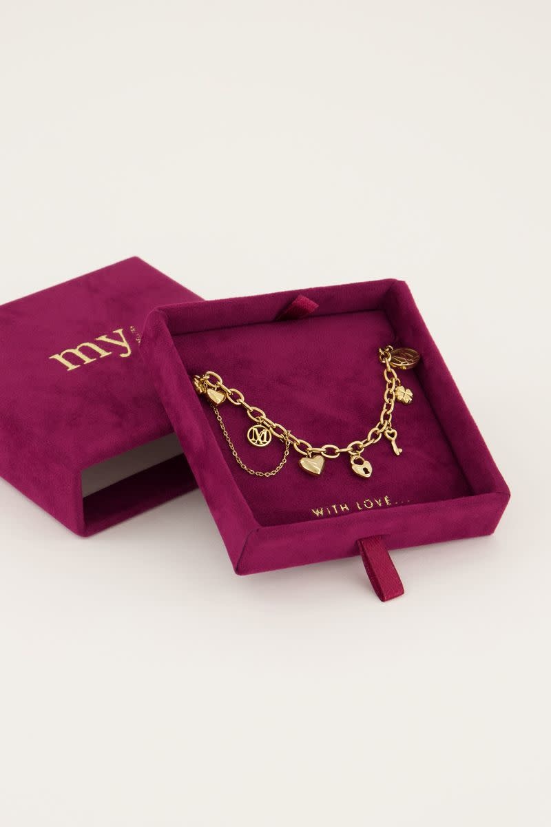 My Jewellery Armband Love life - Goudkleurig MJ05762-1200