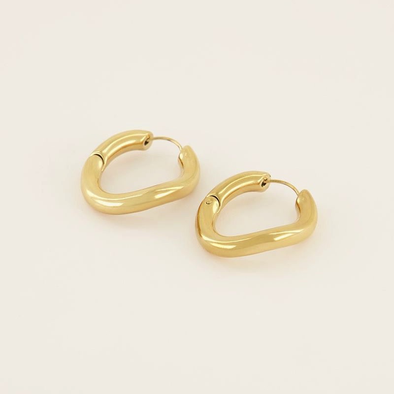 My Jewellery Oorringen met twist - Goudkleurig MJ06892-1200