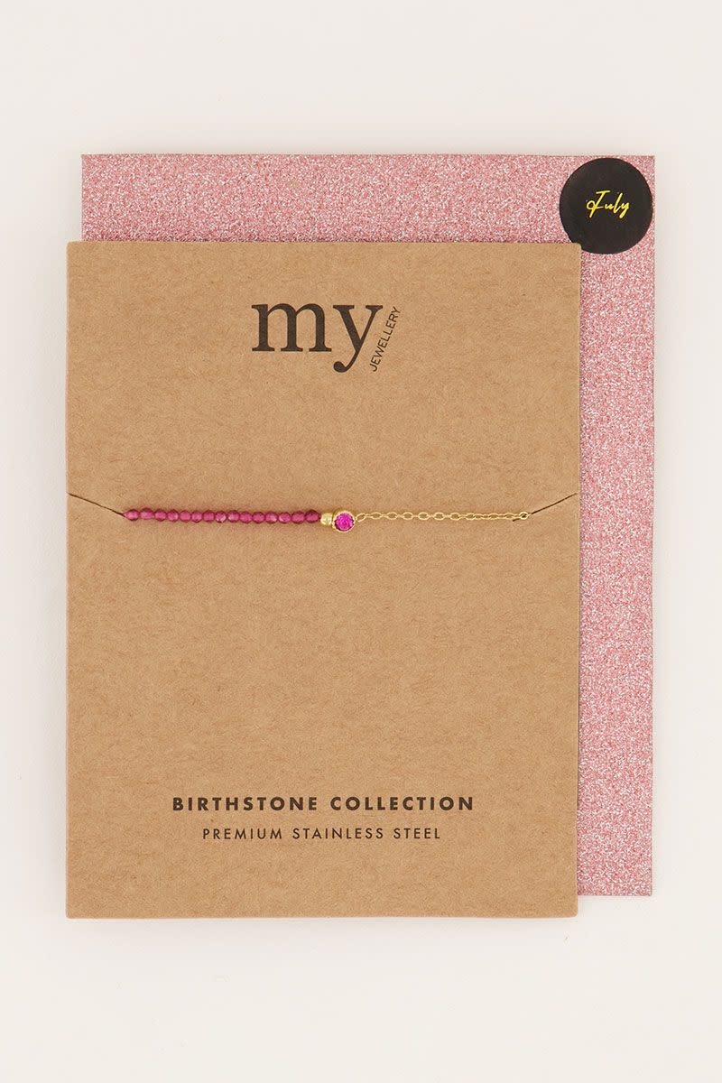 My Jewellery Armband Geboortesteen Juli MJ05947-1200G