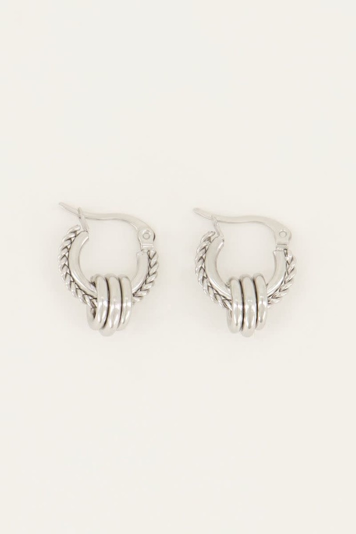 My Jewellery Oorringen met kleine rondjes - Zilver MJ05559-1500