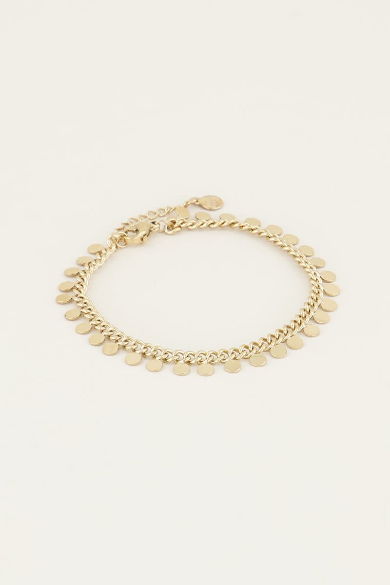My Jewellery Armband muntjes - Goudkleurig MJ05122-1200