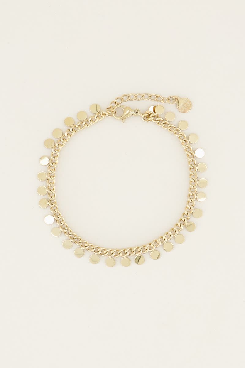 My Jewellery Armband muntjes - Goudkleurig MJ05122-1200