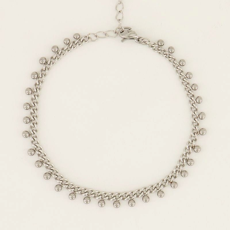 My Jewellery Schakelarmband  met bolletjes - Zilver MJ06812-1500