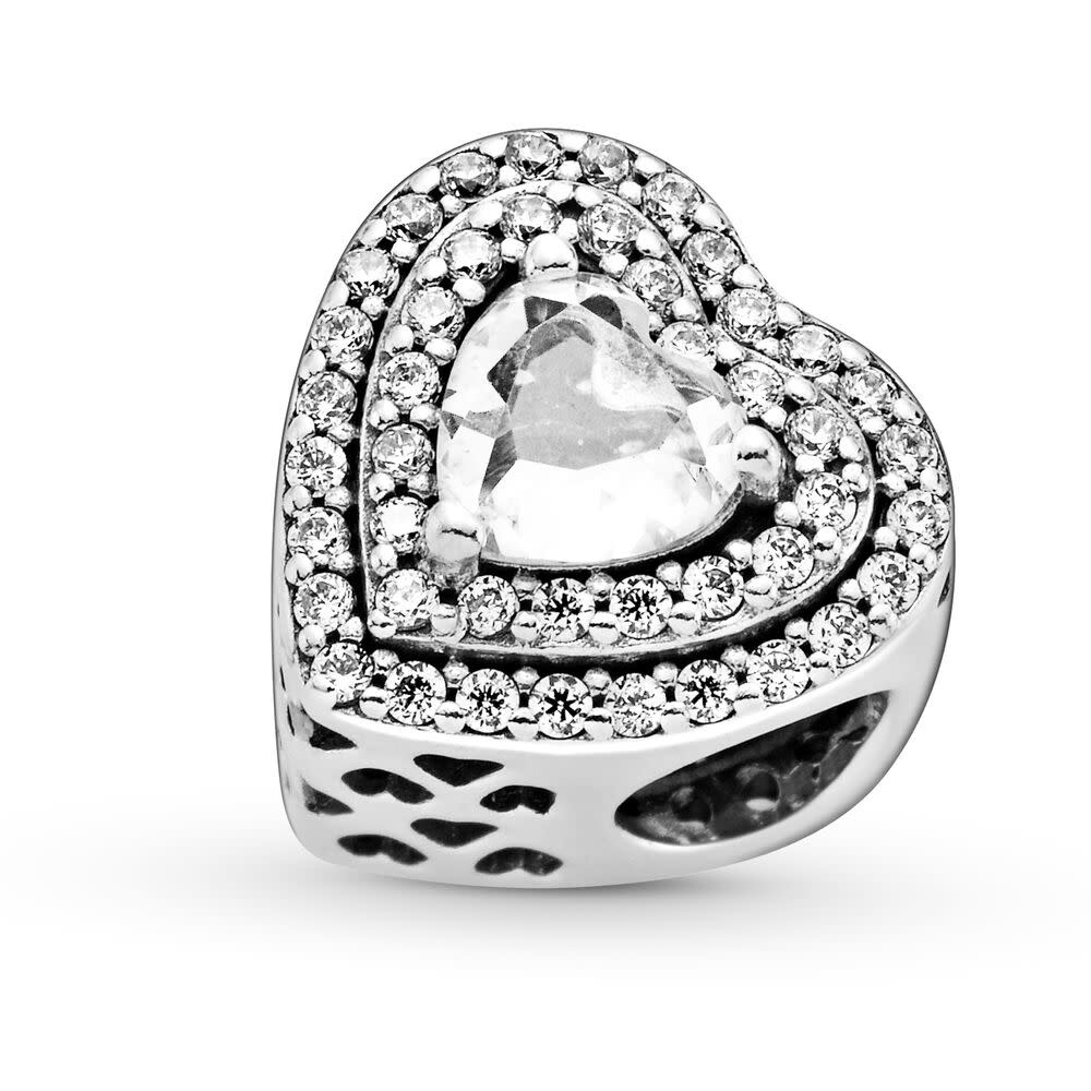 Pandora Sparkling Levelled Hearts Charm 799218C01