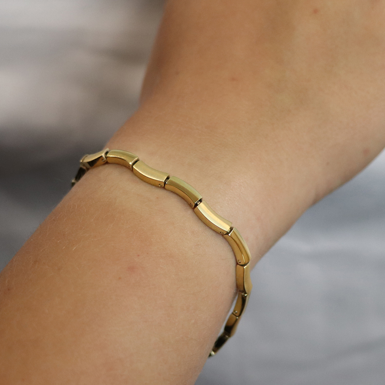 Boccia Goldplated titanium armband 0370-06