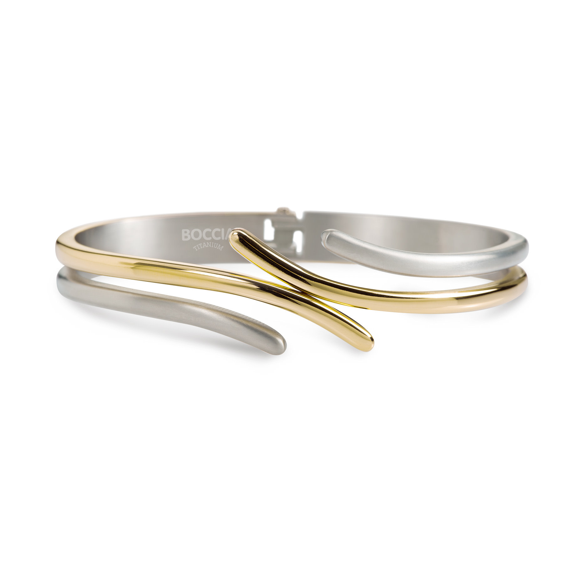 Boccia Goudkleurige titanium armband 0396-03