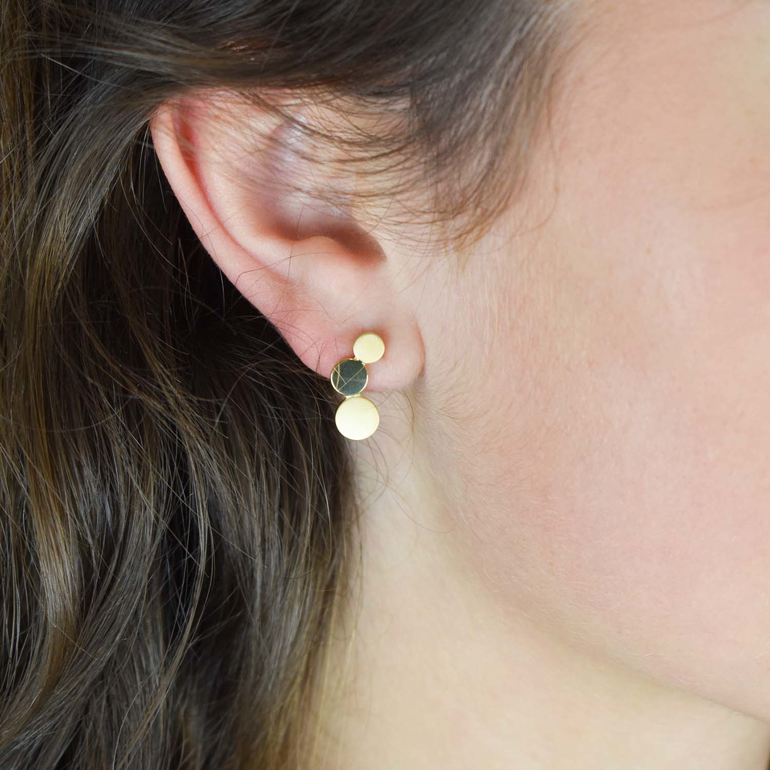 Boccia Goldplated titanium oorknoppen 05040-02