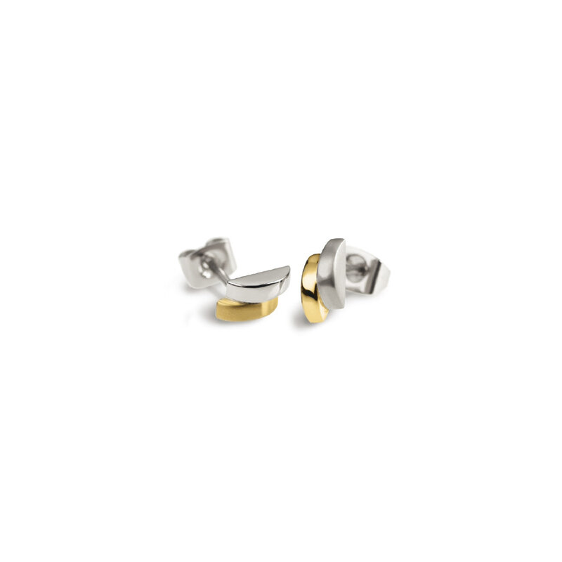 Boccia Goldplated titanium oorknoppen 0552-03