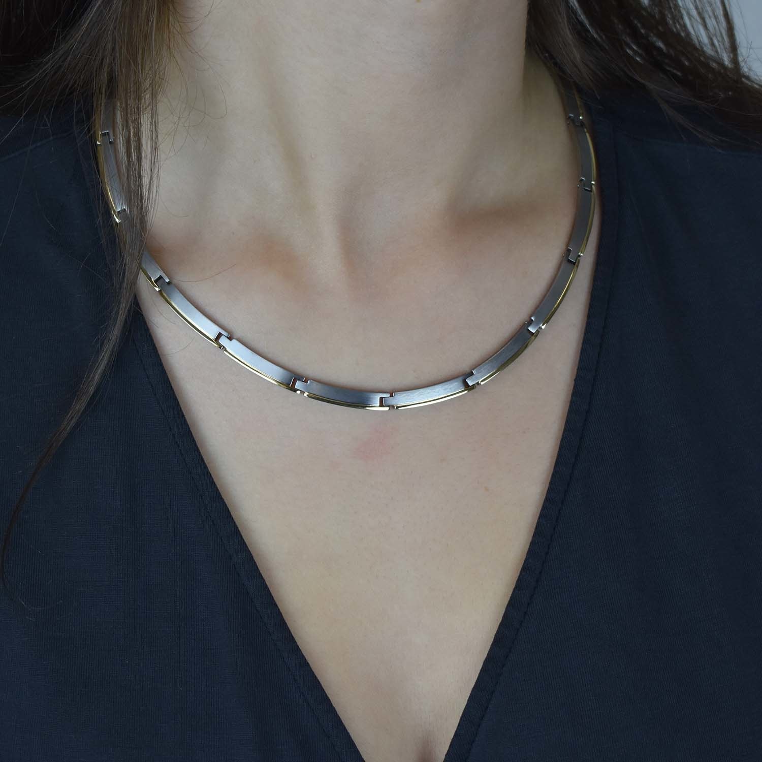 Boccia Goldplated titanium collier 08028-02