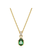 Swarovski Chroma ketting met hanger Peervorm Goudkleurig/Groen (38 - 42,5 cm) 5648751