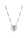 Swarovski Angelic ketting met hanger Square Cut Wit/Blauw (38 - 43 cm) 5662142