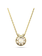 Swarovski Bella ketting met hanger V Ronde vorm Goud/Bruin (38 - 43 cm) 5662091