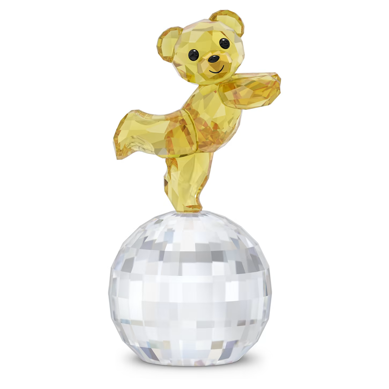 Swarovski Kris Bear kristallen beeldje Klaar voor de disco Wit/Geel 5639875