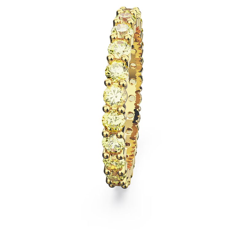 Swarovski Matrix ring Ronde vorm   Goudkleurig/Geel