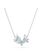 Swarovski Lilia ketting met hanger Vlinder Zilverkleurig/Blauw (38 - 43 cm) 5662181