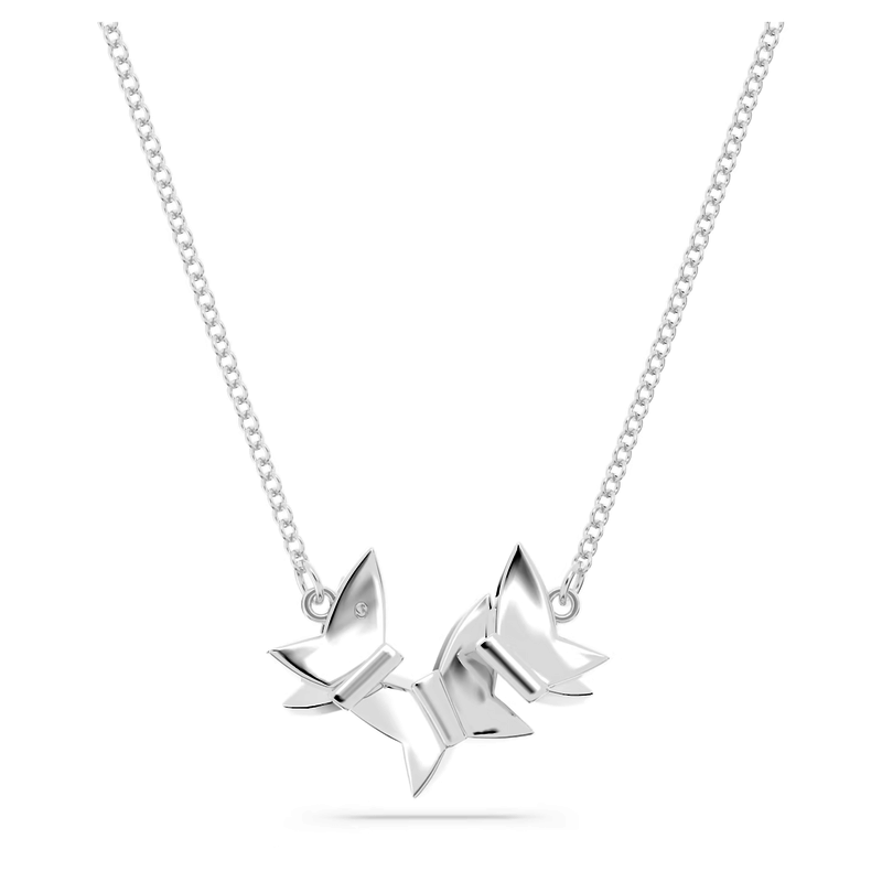 Swarovski Lilia ketting met hanger Vlinder Zilverkleurig/Blauw (38 - 43 cm) 5662181
