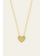 My Jewellery Ketting initials on heart U - Goudkleurig MJ07876-1200U
