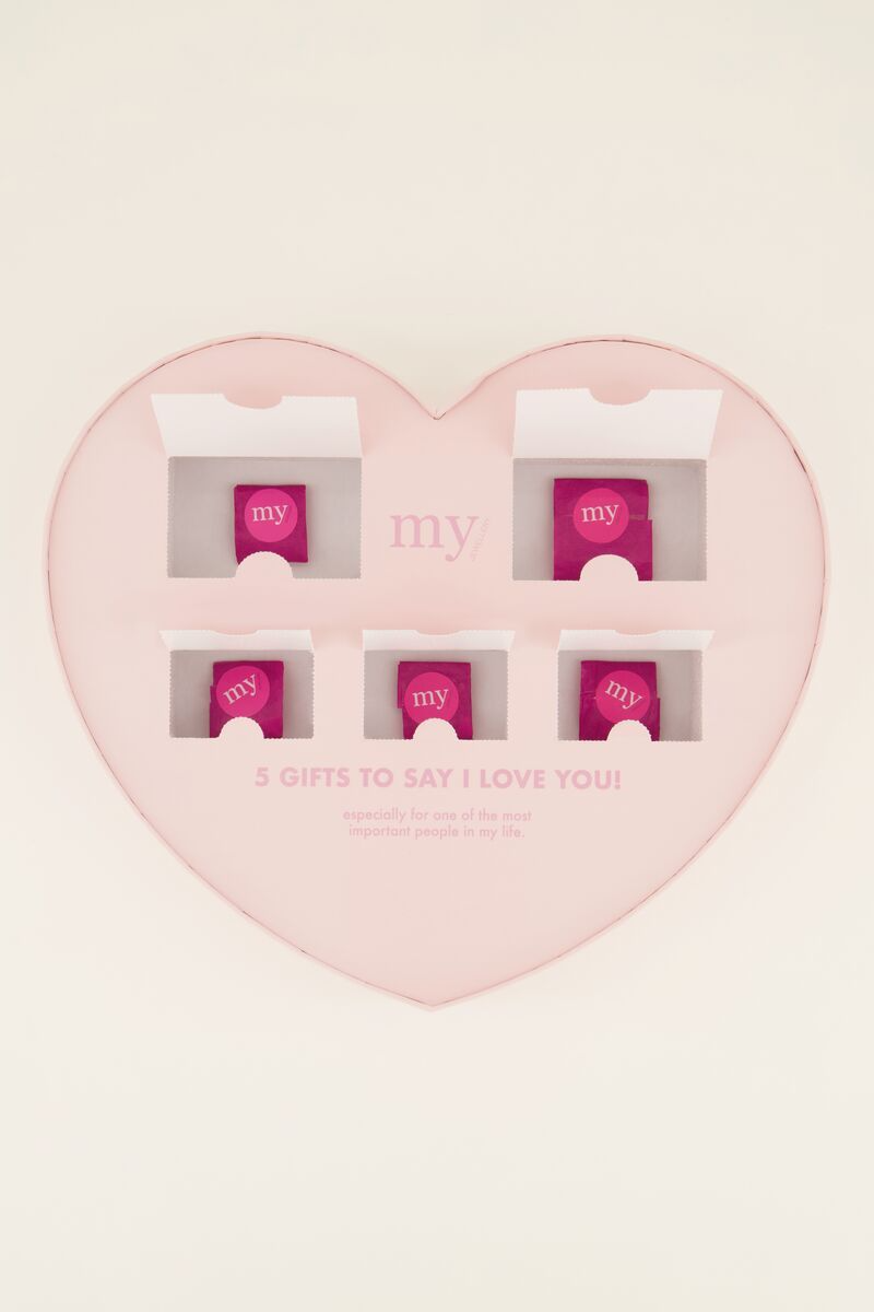 My Jewellery Giftbox Valentine 5 gifts - Zilverkleurig MJ07768-1500