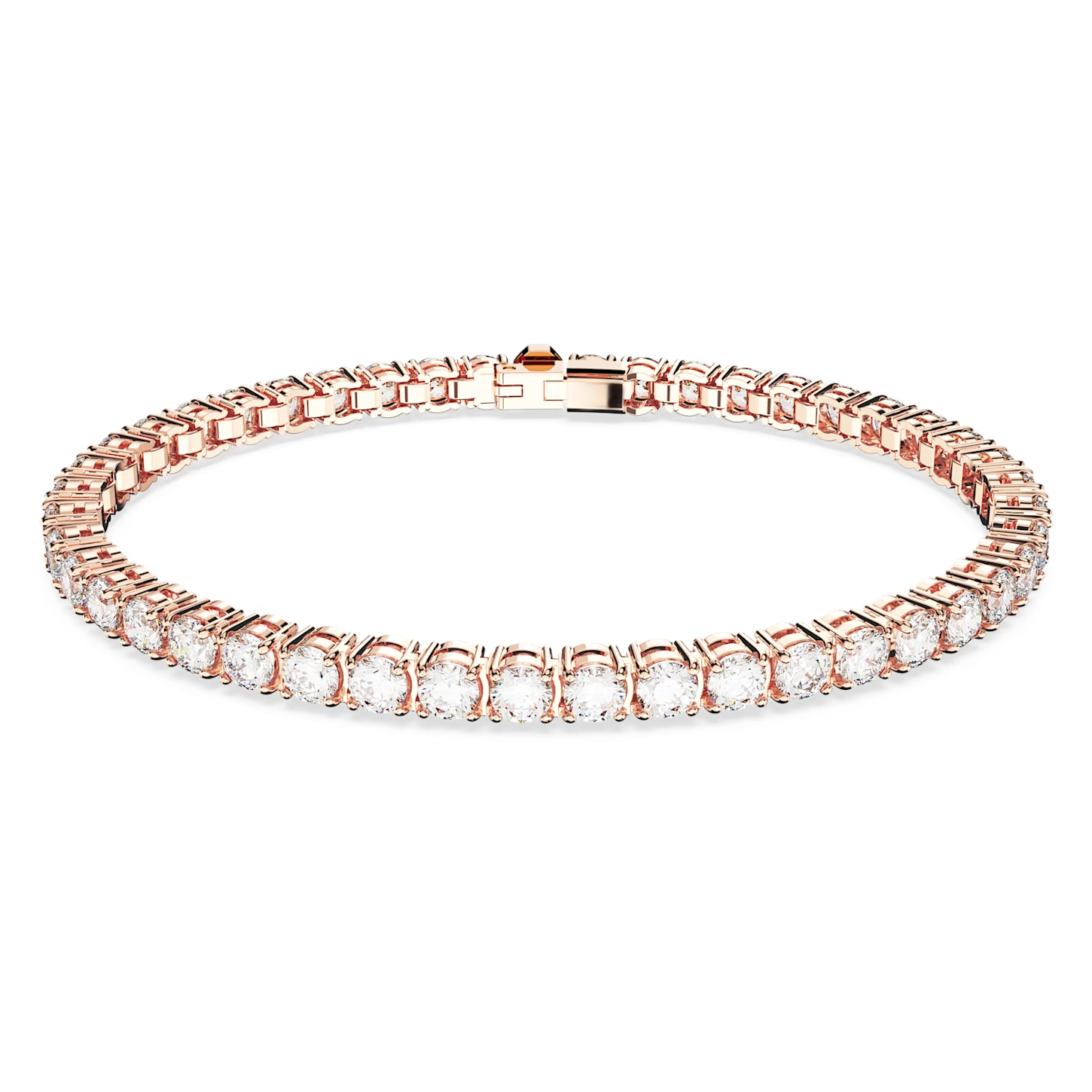 Swarovski Matrix armband Tennis round cut Rosé/Wit (M) 5657659