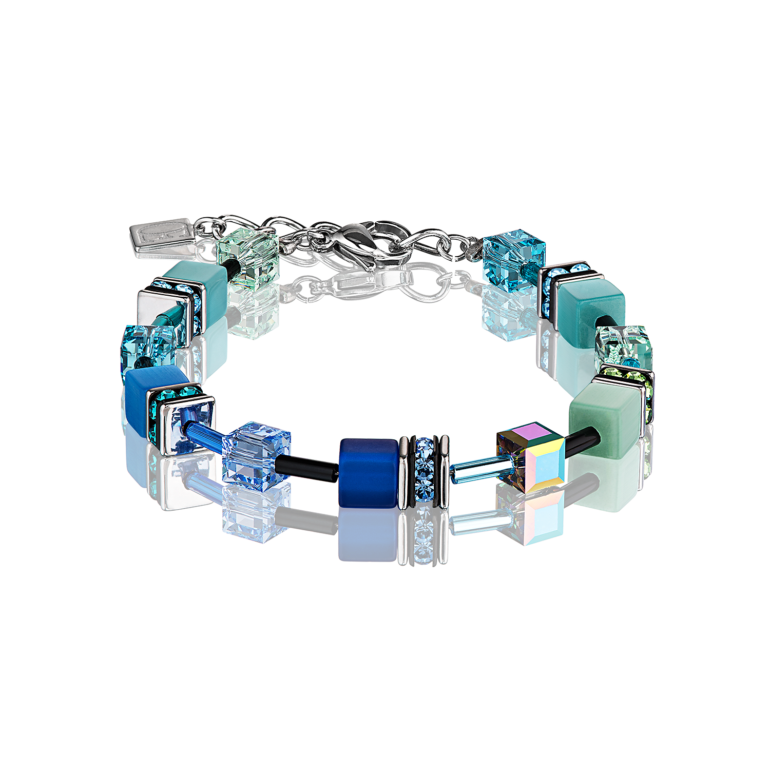 Coeur de Lion Armband - Blue-Green 2838/30-0705