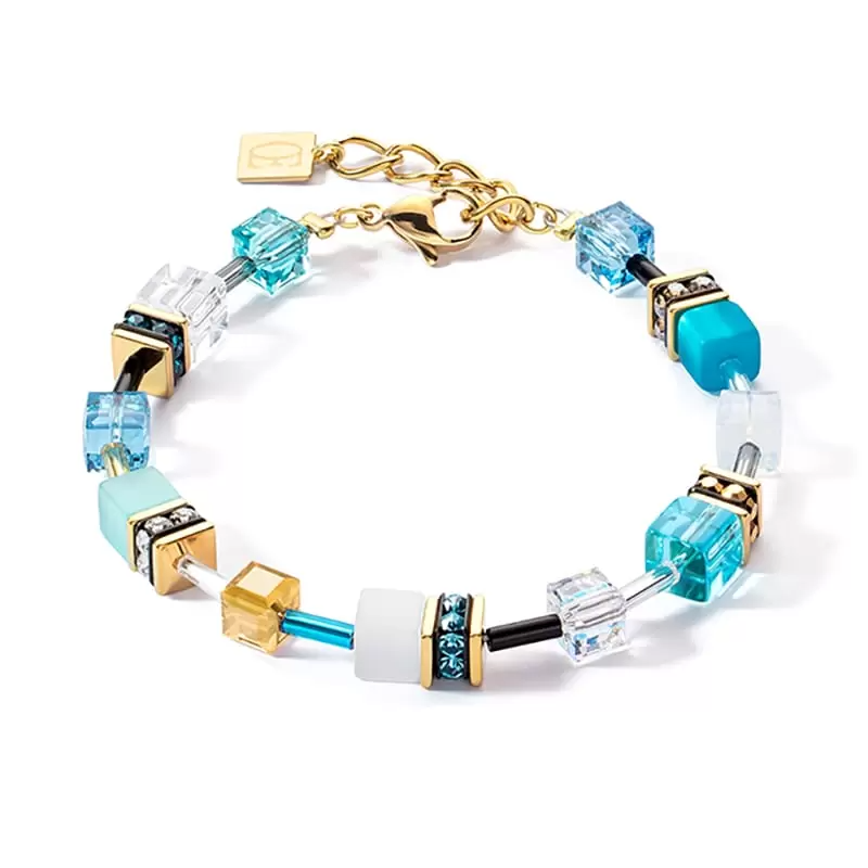 Coeur de Lion Armband - Turquoise-Gold 2838/30-0616