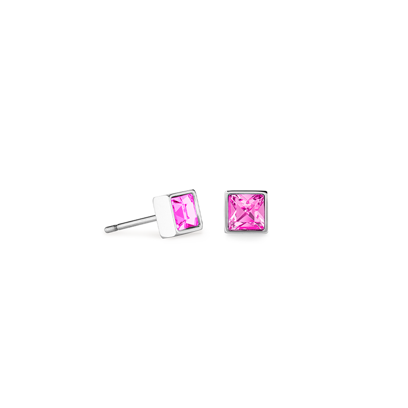 Coeur de Lion Oorbellen - Pink-Silvercolour 0501/21-1917