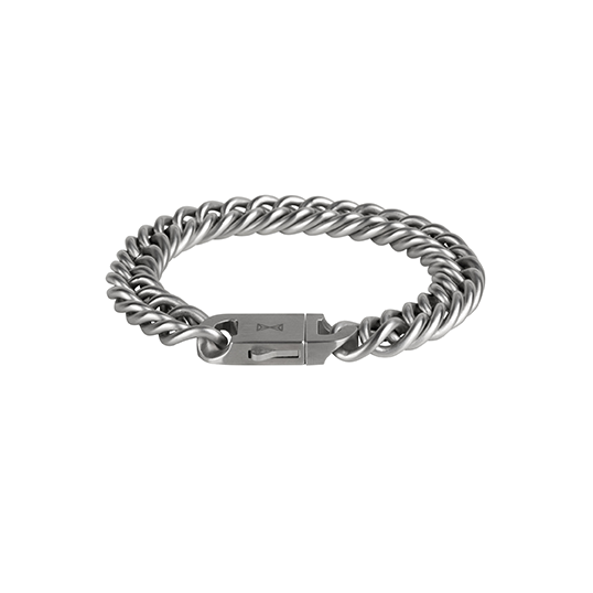 AZE Jewels Gourmette Evelen Satin - Inox armband AZ-BM005-A