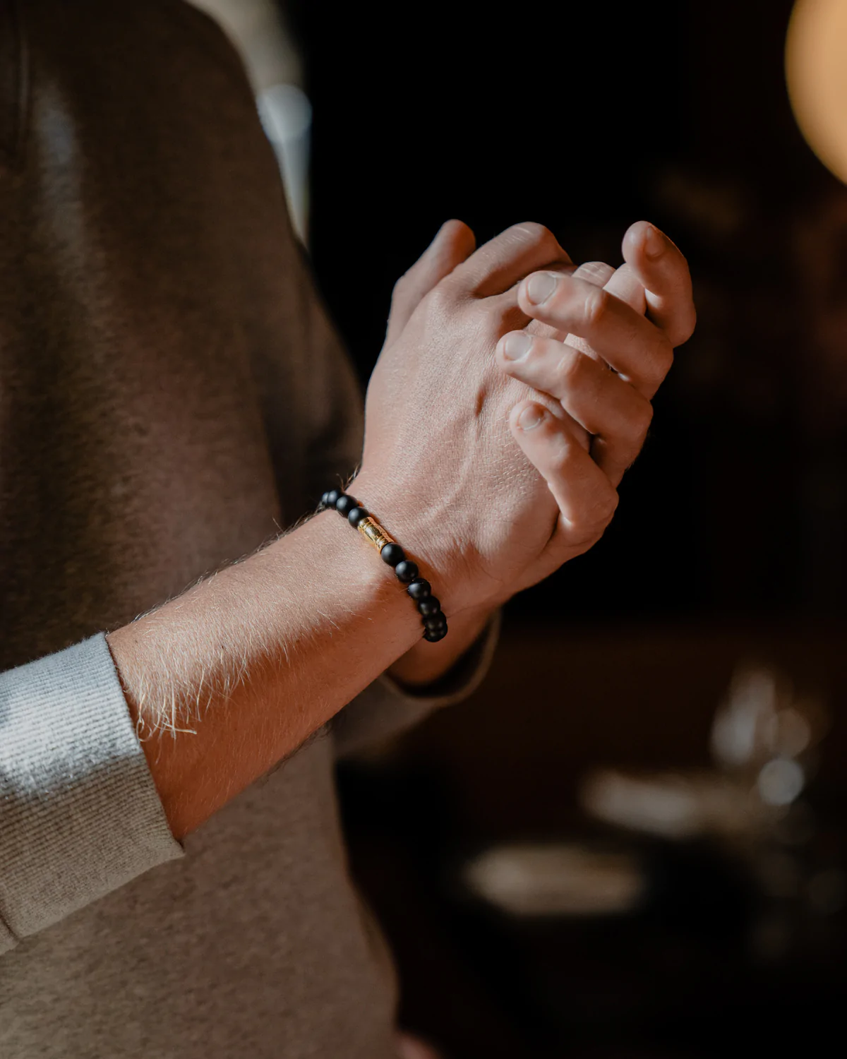 AZE Jewels Black Elk Peak Oro - 8mm armband AZ-BS025-A