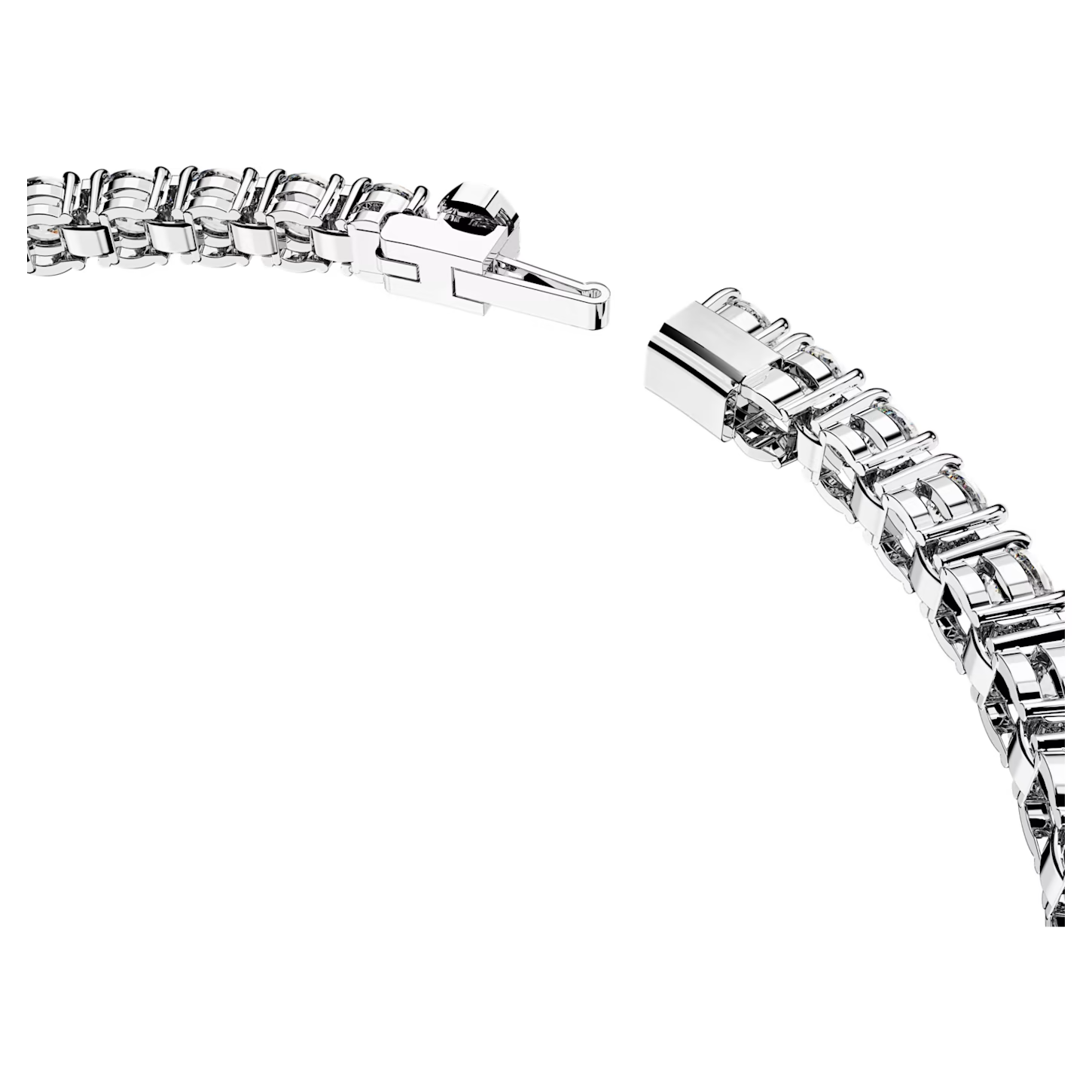 Swarovski Matrix armband Tennis round cut Zilverkleurig, Wit (L) 5648938