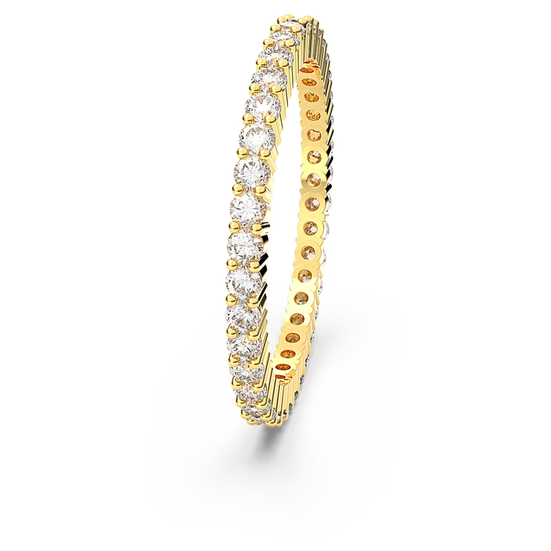 Swarovski Matrix ring Vittore Round Cut  Goudkleurig/Wit