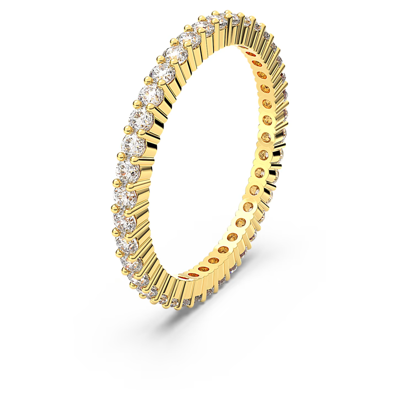 Swarovski Matrix ring Vittore Round Cut  Goudkleurig/Wit