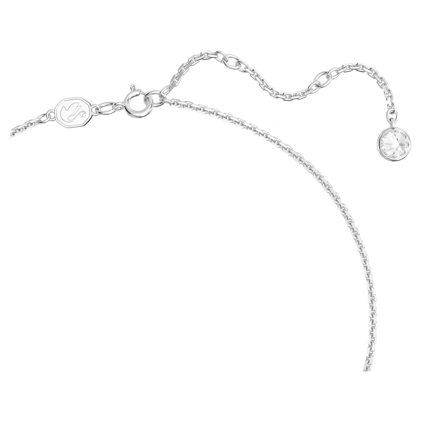 Swarovski Gema ketting met hanger Bloem Zilverkleurig/Roze 5662493