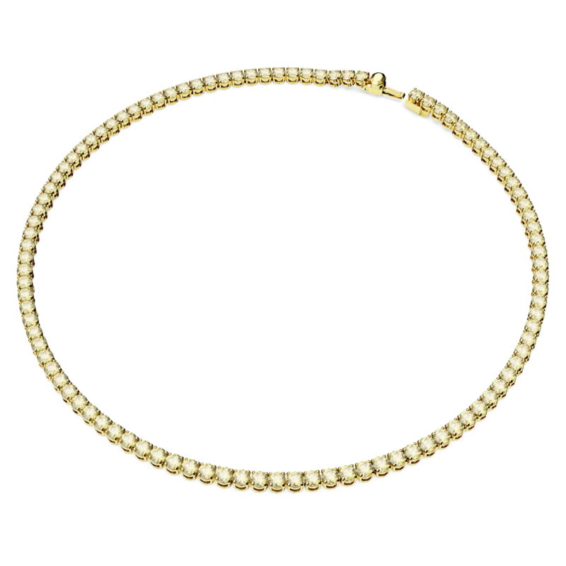 Swarovski Matrix ketting Tennis round cut Goud/Wit (M) 5661191