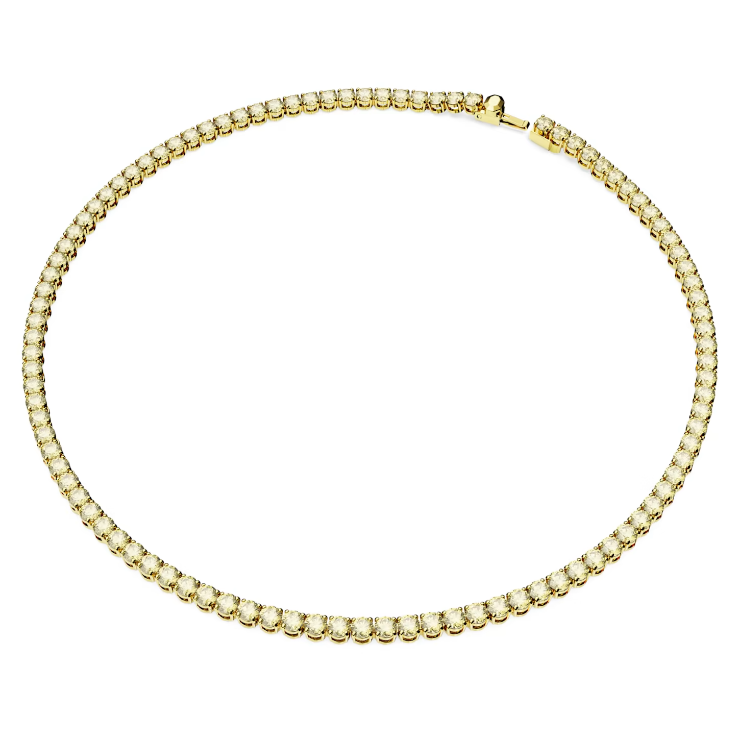 Swarovski Matrix ketting Tennis round cut Goudkleurig/Wit (M) 5661191