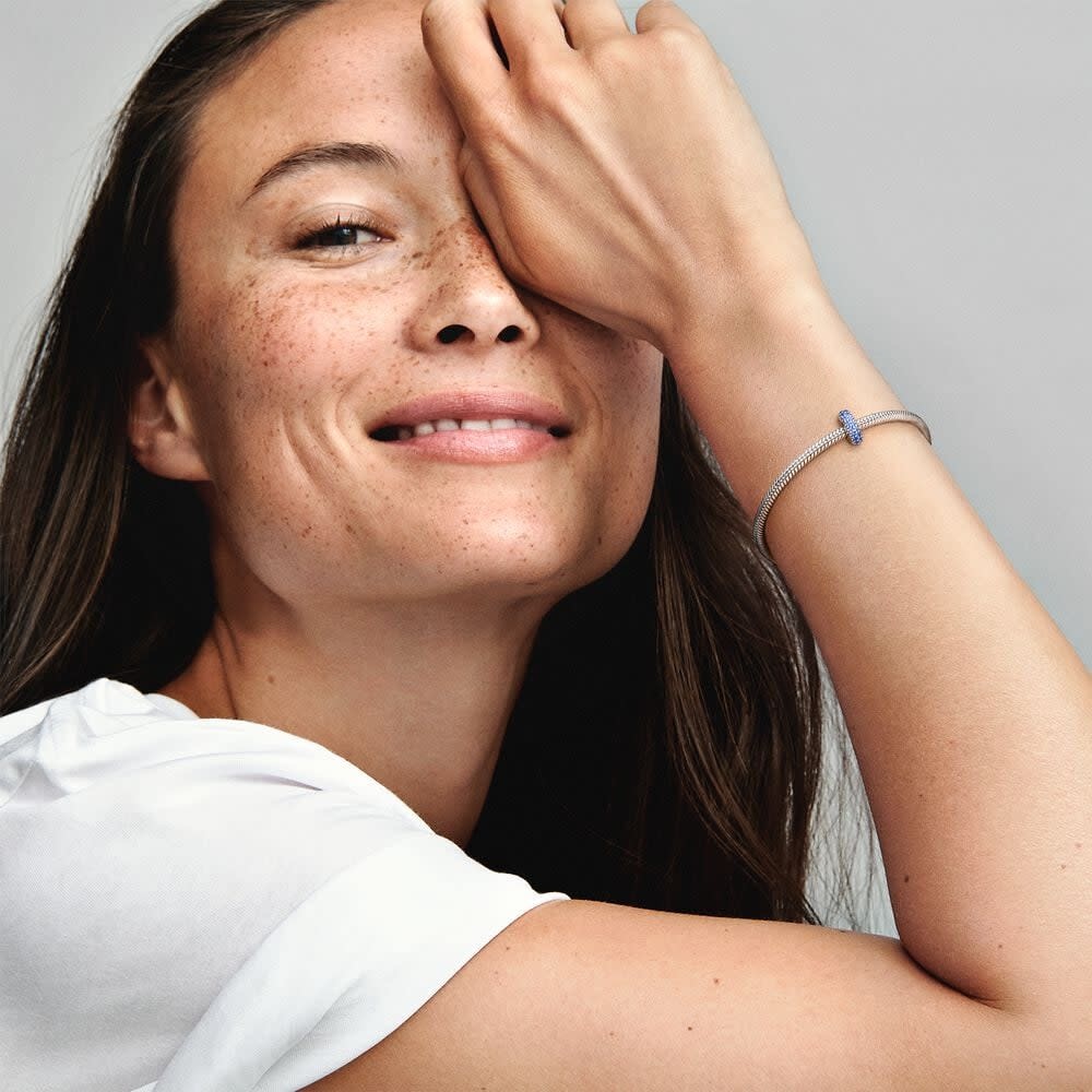 Pandora Blauwe Sprankelende Spacer 791359NCB