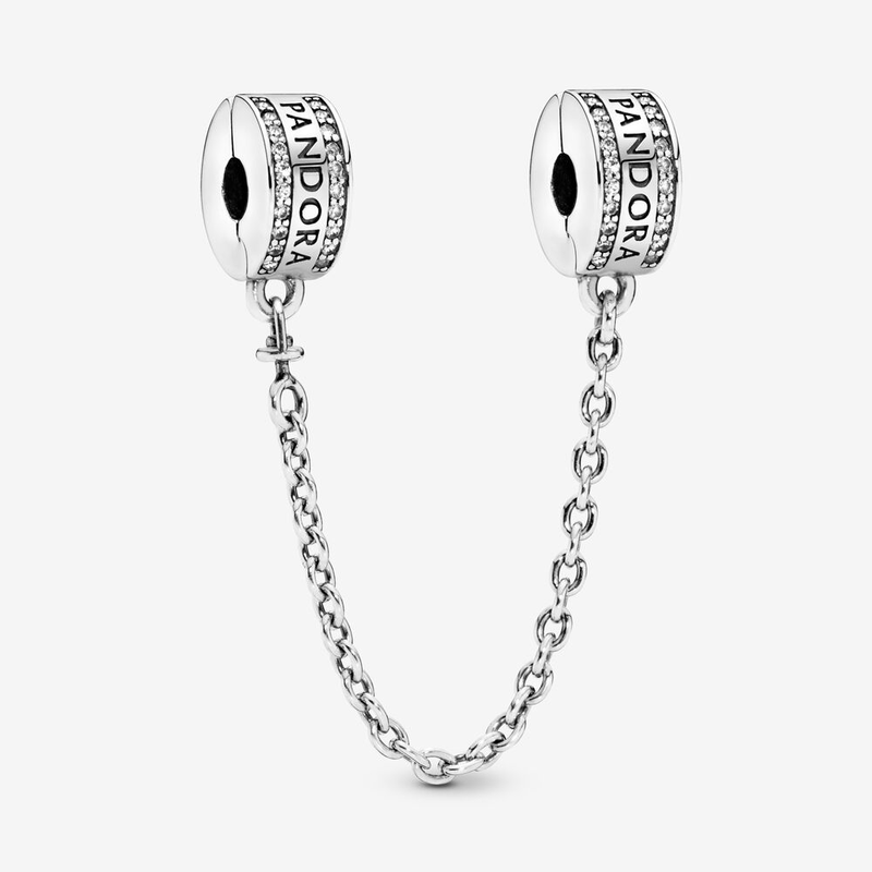 Pandora Pandora Logo Veiligheidsketting Clip 792057CZ