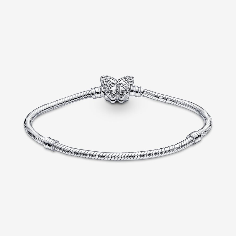 Pandora Pandora Moments Snake Chain Armband met Vlindersluiting 590782C01