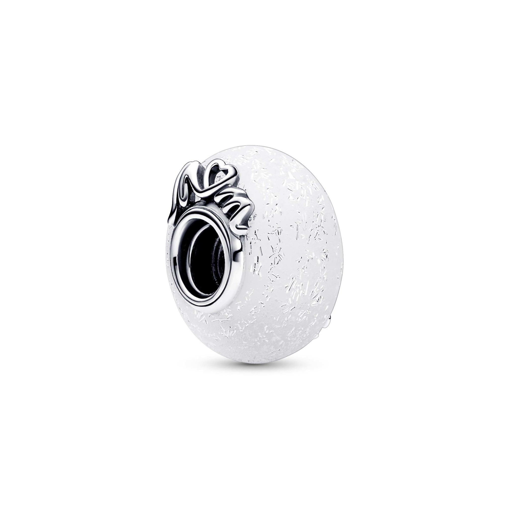 Op grote schaal Peer Voorwaardelijk Pandora | 792655C00 • Glinsterend witte muranoglas medel met Mum & Love -  Mynt Jewels & Watches