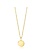 Zinzi Gold 14K Gouden ketting - Rond Plaatje ZGC254