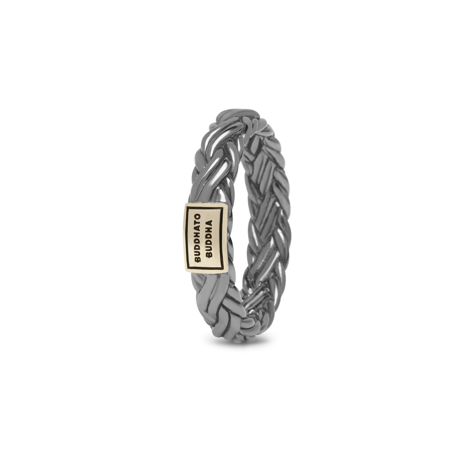 Buddha to Buddha Katja XS ring Black Rhodium Shine Gold 605BR SG