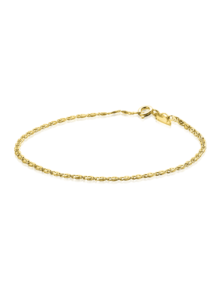 Zinzi Gold Zinzi Gold | 14K Gouden armband - Fantasie schakel (18 cm) | ZGA295